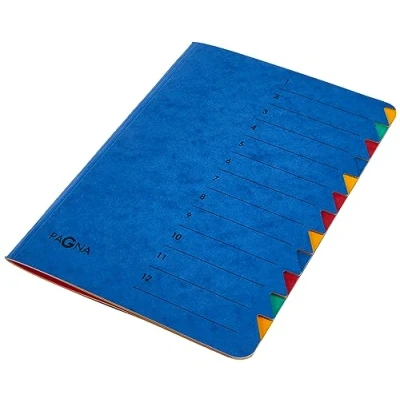 Abbildung von Pagna Ordnungsmappe Easy (Sammelmappe, 12 Fächer, 1 12) blau, Stück