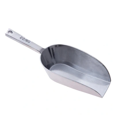 Abbildung von HENDI Abwiegeschaufel 125 ml Länge: 18 cm Aluminium, Gastro Mehlschaufel Gewürzschaufel