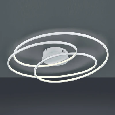Abbildung von Trio Leuchten LED Deckenleuchte Gale 673918031, Metall Weiß matt, inkl. 50 Watt, Switch Dimmer