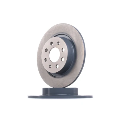 Abbildung von FEBI BILSTEIN 43837 Bremsscheibe Hinterachse 263,9 10 6 100 voll beschichtet FIAT: Grande Punto Schrägheck, Evo II Schrägheck