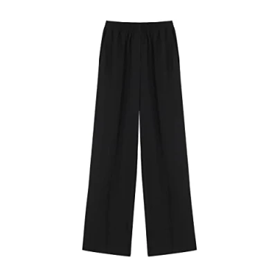 Abbildung von Ipekyol Damen Wide Leg Fit Trousers Pants, Schwarz, 34 EU