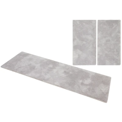 Abbildung von my home Hochflor Bettumrandung &quot;Microfaser Teppich Magong, besonders weich, sehr feiner Flor&quot;, (3 tlg.), uni, einfarbiger Bettvorleger, Läufer Set, Schlafzimmer, Kinderzimmer