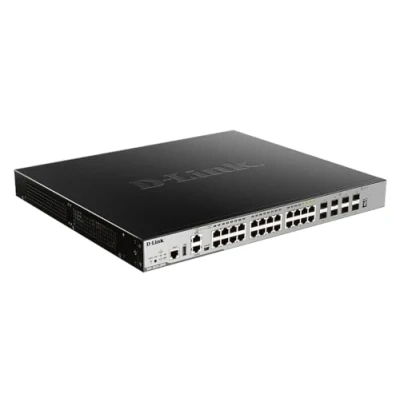 Abbildung von D Link DGS 3630 28PC 20 Port Gigabit PoE 4 Combo SFP 10GBit/s SFP+ Switch