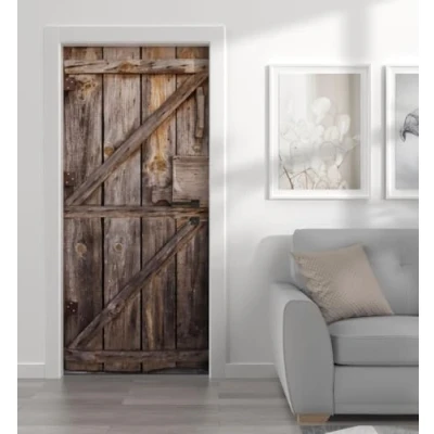Abbildung von MyMaxxi Tür bekleben mit Türtapete Selbstklebend 90x200 Holztür Alt verschönern Türfolie Türaufkleber XXL Türbilder Türposter Türklebefolie Wooden Door
