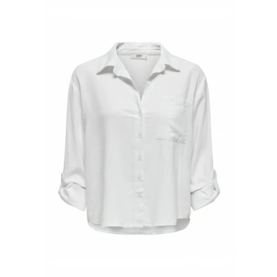 Abbildung von JDY Jdycaya Hemdbluse, Damen, Größe: Medium, Bright white