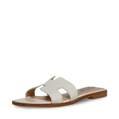 Abbildung von Steve Madden Damen Hadyn Sandale, Weißes Leder, 40 EU