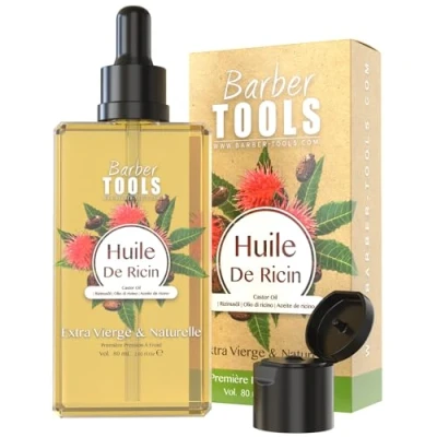 Abbildung von RIZINUSÖL 100% rein, natürlich &amp; kaltgepresst Wimpern, Augenbrauen, Körper, Haare, Bart, Nägel Rizinusöl, Hexanfrei, GMO frei (80 ml)