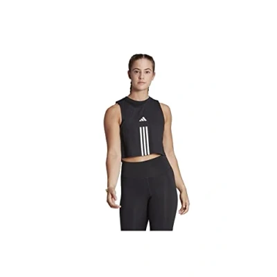 Abbildung von Adidas Damen Tank W Tr Es Cot Tk, Black/White, HR7847, XS