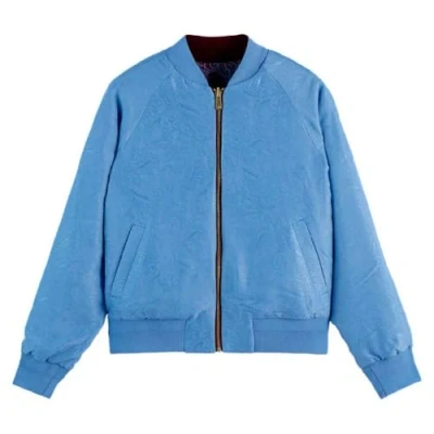 Abbildung von Scotch &amp; Soda Reversible Printed Bomberjacke, Damen, Größe: Small, Lake blue