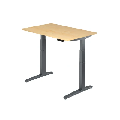 Abbildung von Hammerbacher Schreibtisch XBHM12 Ahorn/Graphit