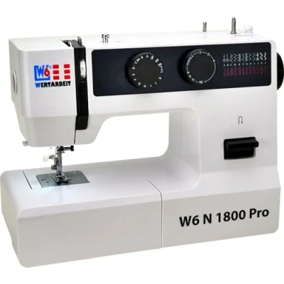 Abbildung von W6 WERTARBEIT Freiarm Nähmaschine N 1800 Pro, 25 Programme, mit viel Zubehör