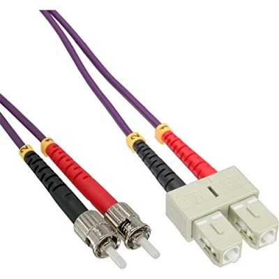 Abbildung von InLine 82504P LWL Duplex Kabel, SC/ST, 50/125µm, OM4, 0,5m