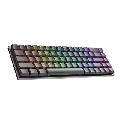 Abbildung von Ranked G65 Guardian 65% Vollaluminium Hot Swap fähige Mechanische Gaming Tastatur 68 Tasten RGB LED für PC/Mac QWERTY ANSI US Layout (Schwarz, Gateron Low Profile Brown)