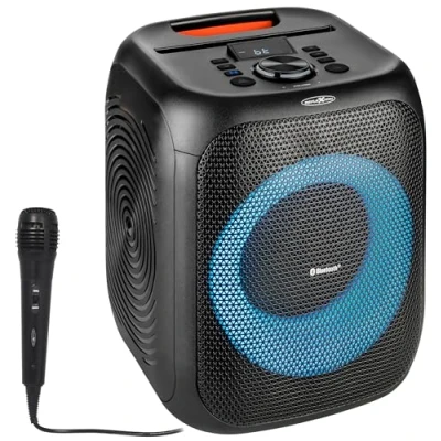 Abbildung von Reflexion PSX11BT LED Beleuchtung mit verschiedener Modi Auswahl Party Lautsprecher (500 W, Bluetooth, USB, AUX IN, Akku, Super BASS Taste)