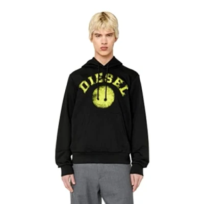 Abbildung von Diesel S GINN HOOD K30 Kapuzenpullover, Herren, Größe: Medium, Schwarz