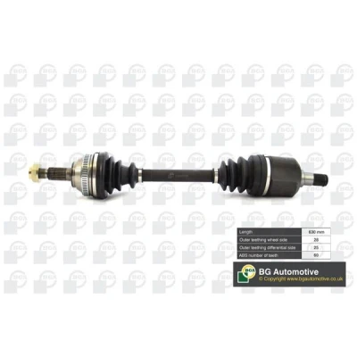 Abbildung von BGA DS7513L Antriebswelle Vorderachse links 630, 630 LAND ROVER: Freelander I SUV, SUV Cabrio