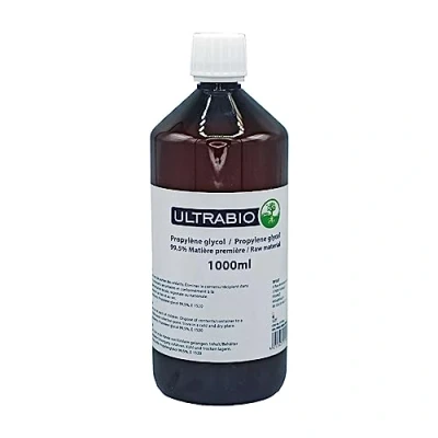 Abbildung von Ultrabio Propylenglykol E1520 99,7% Reinheit Pharma Qualität USP zertifiziert 1000 ml