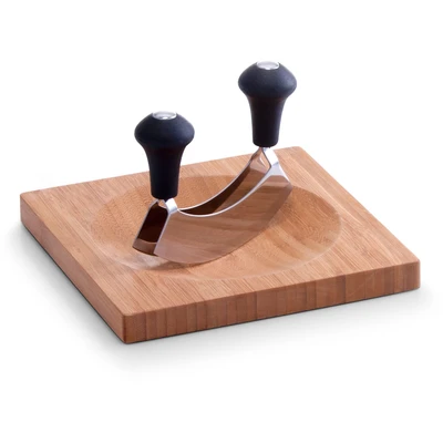 Abbildung von Zeller Present Kräuterschneidebrett &quot;Bamboo&quot;, (Set, 2 St., Wiegemesser)