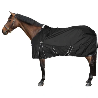 Abbildung von HKM Outdoordecke Premium 1680D 100g mit Teddy Fütterung Schwarz 125