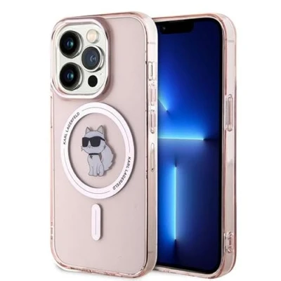 Abbildung von CG Mobile Karl Lagerfeld KLHMP14XHFCCNOP Hülle für iPhone 14 Pro Max 6.7&quot; Rosa hardcase IML Choupette