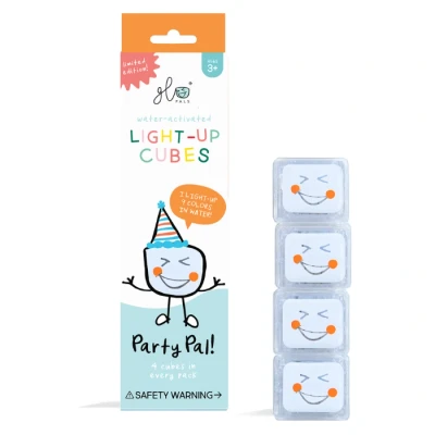 Abbildung von Glo Pals Party Leuchtwürfel, 4er Set, Wasserspielzeug mit Leuchteffekt