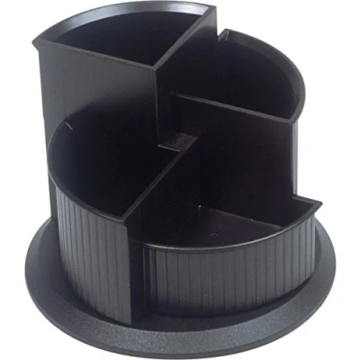Abbildung von helit H6390595 Multiköcher „the hub line“, 4 Fächer, schwarz
