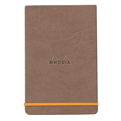 Abbildung von Rhodia 194377C Notizbuch Webnotepad DIN A5, 96 Blatt abtrennbar liniert 90 g, 1 Stück, Maulwurfsbraun