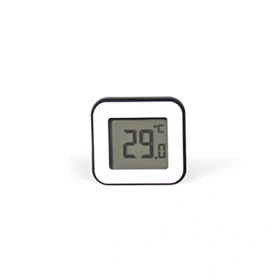 Abbildung von SCS Sentinel HCN0075 Digitales Thermometer Innenhygrometer Meteorologisches Instrument Digitormer Magnet Schwarze Farbe