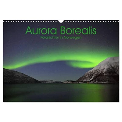 Abbildung von Aurora Borealis: Polarlichter in Norwegen (Wandkalender 2025 DIN A3 quer), CALVENDO Monatskalender
