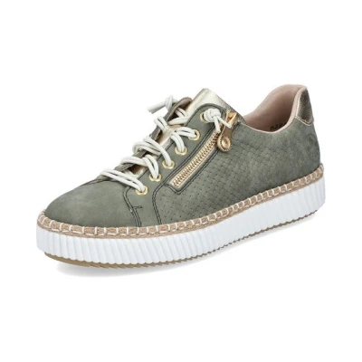 Abbildung von Rieker Sneakers Sneaker low, Damen, Größe: 39, Kaki Schuhe