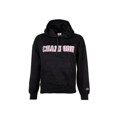 Abbildung von Champion Rochester Hooded Kapuzenpullover, Damen, Größe: Small, Black