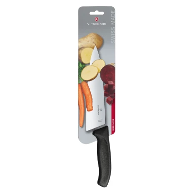 Abbildung von Victorinox Swiss Classic, Profi Tranchiermesser, Extra Scharfe Klinge, gerader Schliff, 20 cm, Kunststoffgriff, Rostfreier Stahl, schwarz