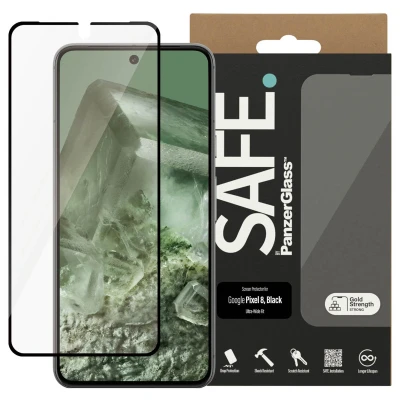 Abbildung von Google Pixel 8 Panzerglas PanzerGlass SAFE Ultra Wide Fit Screenprotector Displayschutz für das