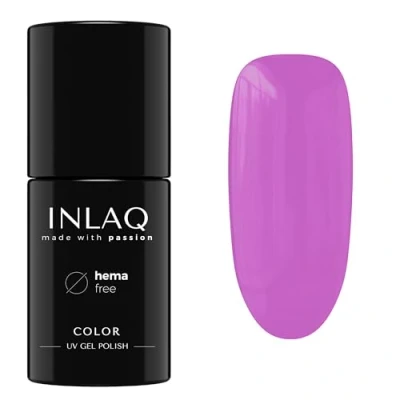 Abbildung von INLAQ® UV Nagellack in Verschiedenen Farben LED Gel Nail Polish Gellack Lack aus der Kollektion Crazy Rainbow 6 ml Fuchsia Pink Color