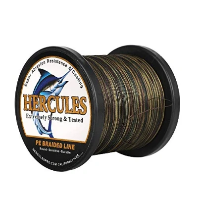 Abbildung von HERCULES Super Cast 100m 2000m Yards Geflochtene Angelschnur 10lb 300lb Test für Salzwasser Süßwasser PE Geflecht Fischdraht Superline 8 Stränge