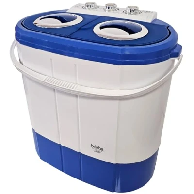 Abbildung von Tragbare Waschmaschine mit Schleuder für Camping. 3kg. 2 Fächer. Briebe Camp