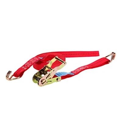 Abbildung von kwb Zurrgurt 5 m x 27 mm, aus strapazierfähigem Polyesterband, mit 2 Haken, Spannratsche, Komfortentriegelung und Prüfschild, TÜV / GS geprüft