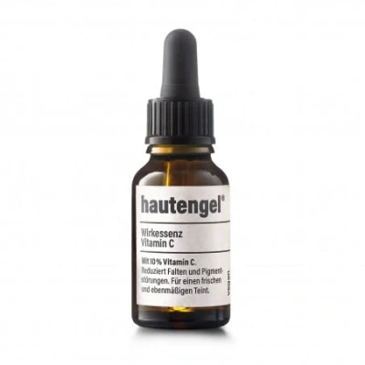 Abbildung von Hautengel Wirkessenz Vitamin C 10% für strahlenden, ebenmäßigen Teint Mildert Falten &amp; Pigmentstörungen Fördert Kollagenbildung Zertifizierte Naturkosmetik, vegan ohne Tierversuche