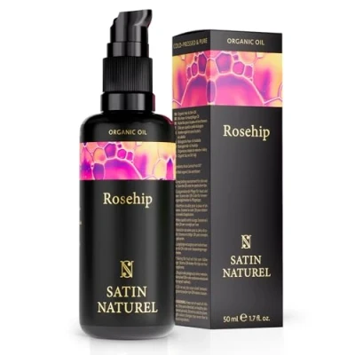 Abbildung von Satin Naturel BIO HAGEBUTTENÖL Rosehip OIL KÖRPERPFLEGE Gesichtspflege Körperöl, Größe: 100 ml, Rot