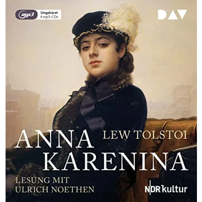 Abbildung von Anna Karenina: Ungekürzte Lesung mit Ulrich Noethen (4 mp3 CDs)