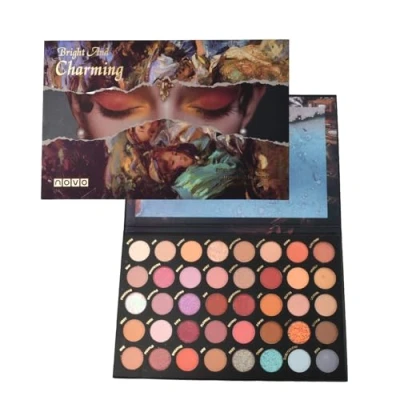 Abbildung von Jinlaili 40 Farben Glitzer Lidschatten Palette, Lidschattenpalette Bunt, Eyeshadow Palette Schimmernde, Make up Langlebig Wasserdicht, Augenpalette, Schminkpalette (B)