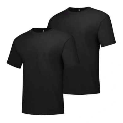 Abbildung von Hanes Men&#039;s Short Sleeve Beefy T (Pack of 2), Black, X Large