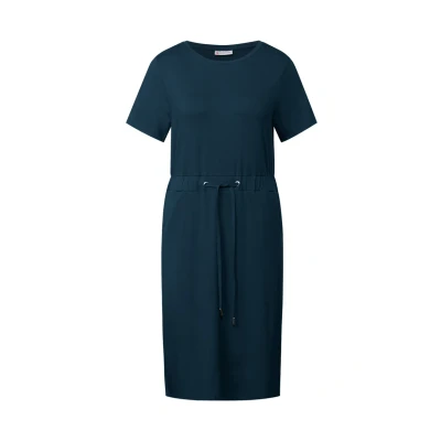 Abbildung von Street One MIT Tunnelzug Jerseykleid, Damen, Größe: 40, Türkis