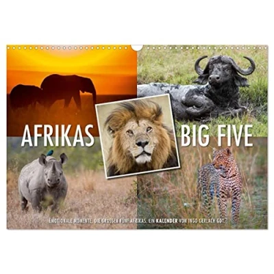 Abbildung von Emotionale Momente: Afrikas Big Five (Wandkalender 2025 DIN A3 quer), CALVENDO Monatskalender