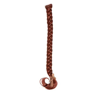 Abbildung von WIG ME UP SA101 130 Geflochtener Zopf Flechtzopf mit Clip lang 50cm Rot Kupferrot