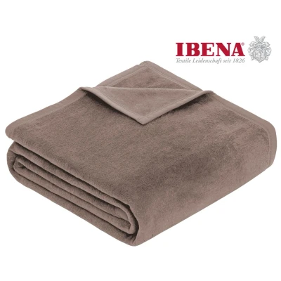 Abbildung von IBENA Wohndecke &quot;Luxus&quot;, verschiedene Größen, unifarbenes Design, Kuscheldecke