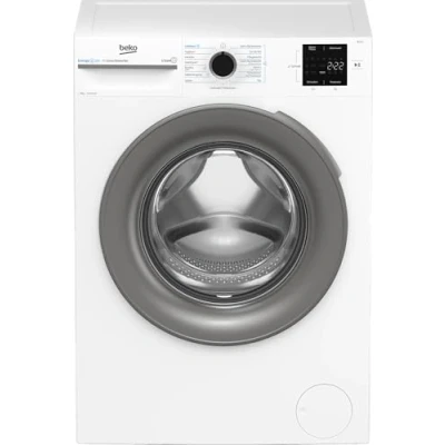 Abbildung von Beko BM3WFU4841W1, Waschmaschine, 8 kg, Frontlader, Waschvollautomat, 1400 U/min, SteamCure Dampffunktion, allergikergeeignet, Weiß