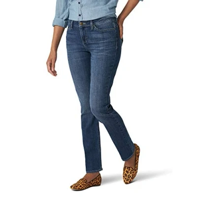 Abbildung von Lee Damen Legendary Mid Rise Straight Leg Jeans, Seattle, 50