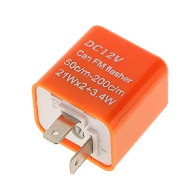 Abbildung von ETOPARS Blinkrelais Orange 12V 2Pin Einstellbar Blinker Relais für Elektronische Blinkgergeber Blinkfrequenzkontroll Motorrad