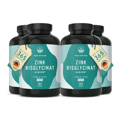 Abbildung von Zink Bisglycinat Tabletten